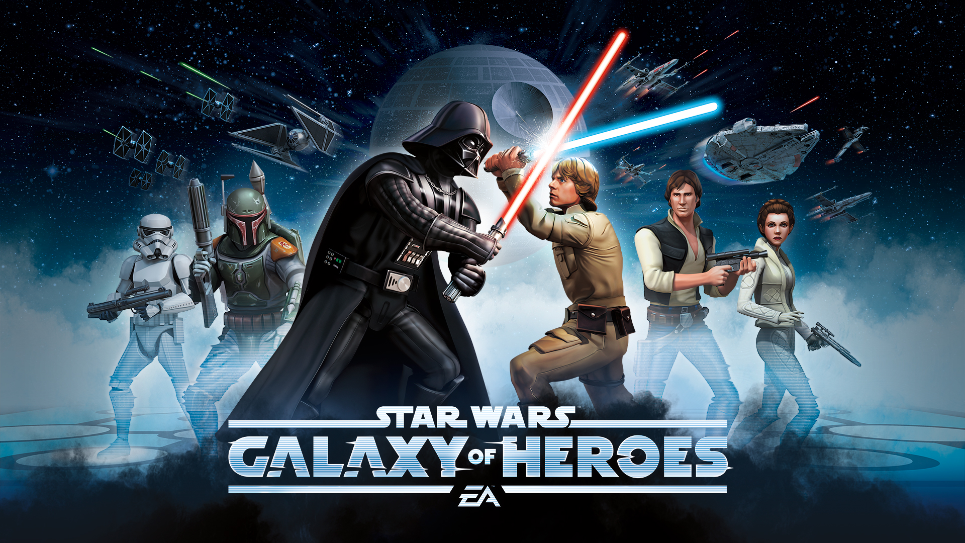 『Star Wars Galaxy of Heroes:銀河の英雄』が配信開始！ 伝説のヒーローたちを集めて夢のチームを結成せよ